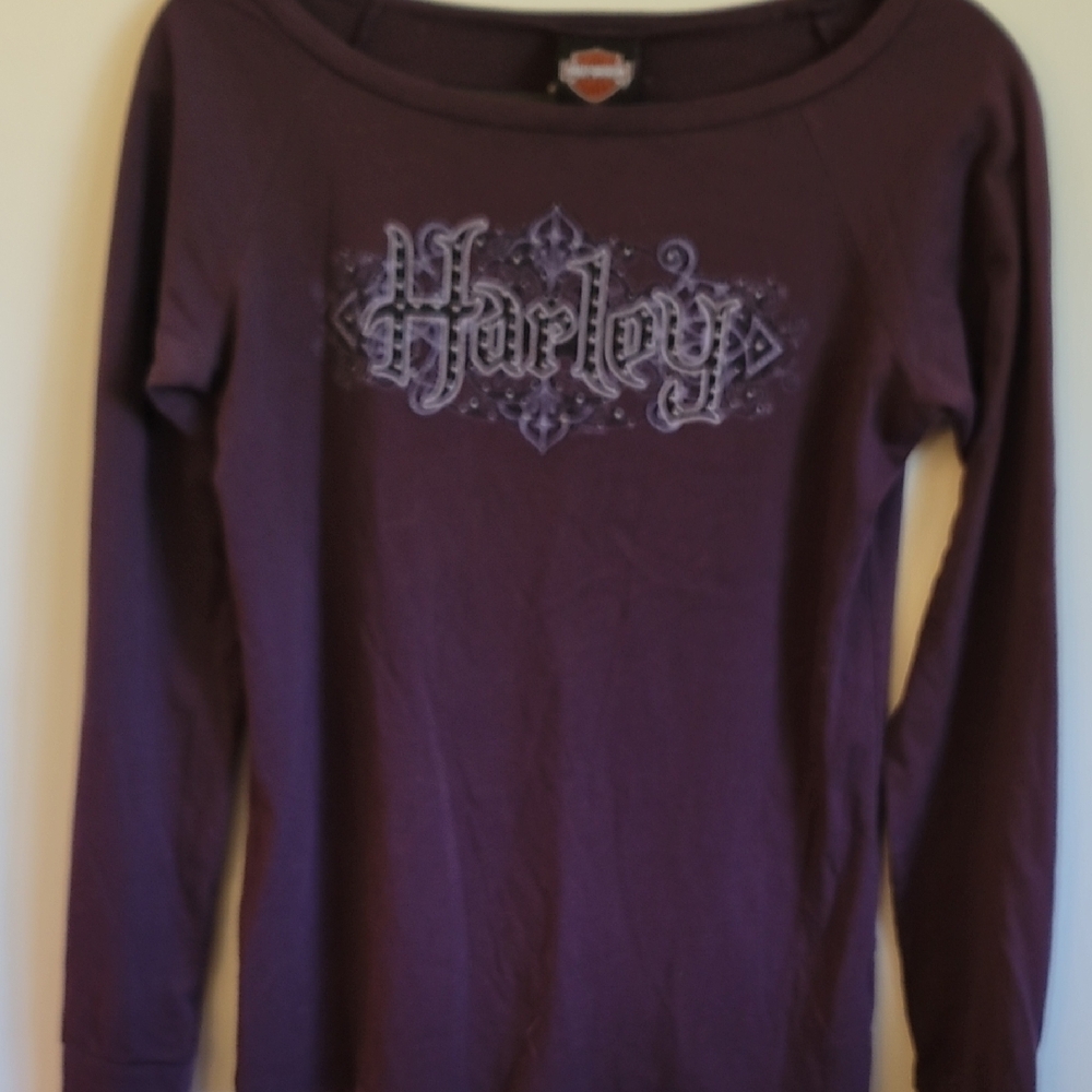 Harley-Davidson Plum Graphic Long Sleeve Shirt